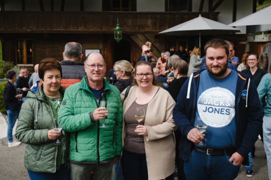 vlnr.Eva-und-Andreas-Stöckli_Franziska-König_Gewerbeverein Biglen_Dominik-Hofer_Gewerbeverein_Biglen