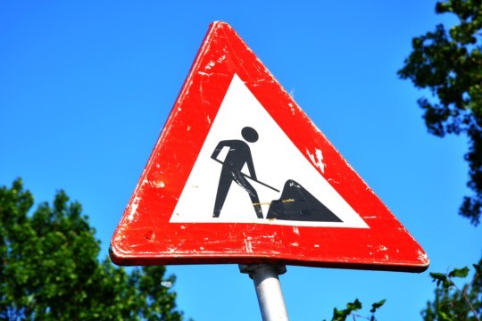 Baustelle lizenzfrei