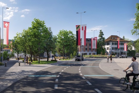 dorfplatz muensingen visual