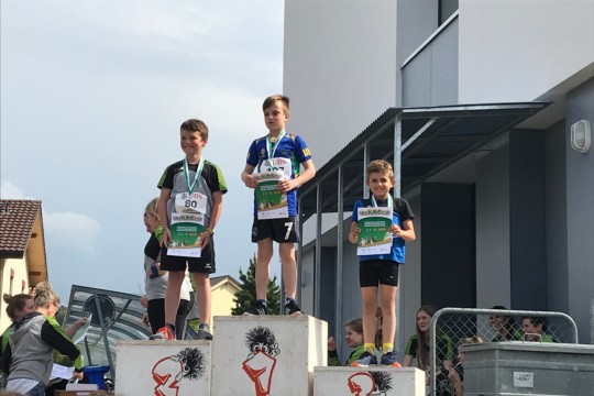 Colin Maerki (Jg. 2009) freute sich über den 3. Platz