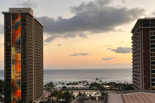 Hawaii Blick vom Hotel