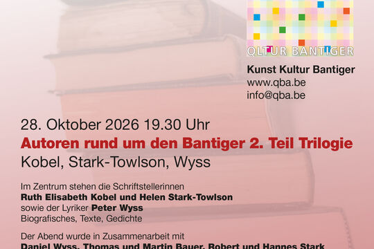 Bild Autoren rund um den Bantiger 2. Teil Trilogie: Ruth Elisabeth Kobel, Helen Stark-Towlson, Peter Wyss