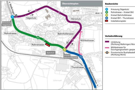 Biglen Ortsdrurchfahrt