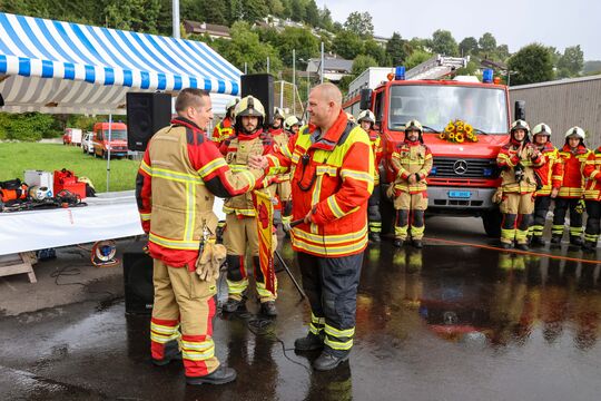 Feuerwehr Stabsuebergabe