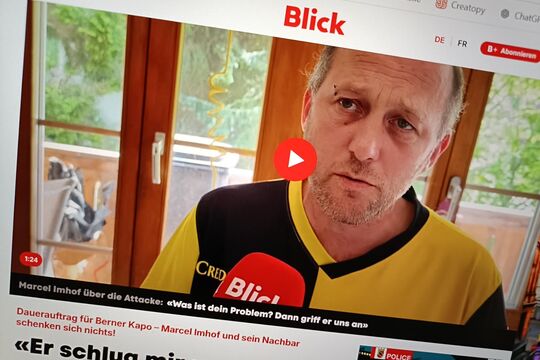 Bild Pr&uuml;gel, Pfefferspray und Polizei
