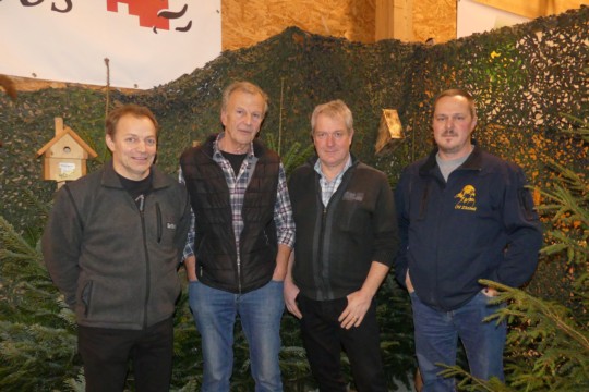v.l.n.r. Urs Stucki, Urs Bärtschi, Res Schüpbach und OK-_Vereinspräsident Andreas Küenzi