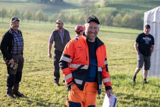 Bild Aufbau Emmentalisches Schwingfest Oberdiessbach