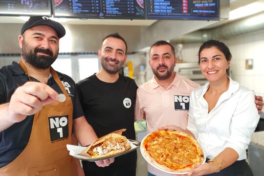 Bild Hier gibt&rsquo;s Pizza und Burger f&uuml;r einen Franken