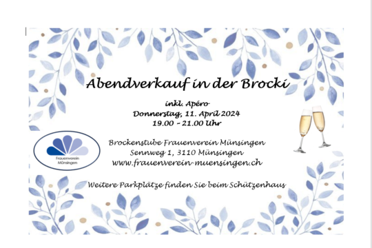Flyer Abendverkauf April 2024 Münsingen Veranstaltung.png
