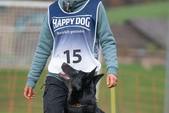 Jelia Jeremias Hund bei Fuss