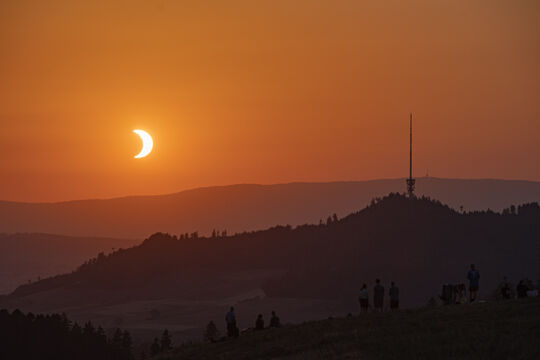 Bild Schauspiel kurz vor Sonnenuntergang
