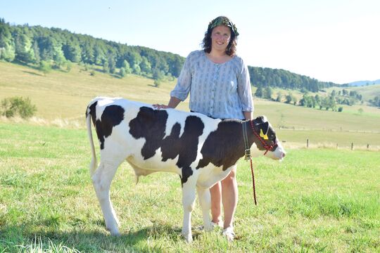 Siegerin Gäumann Jasmin mit Stierkalb King