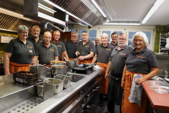 Das Küchen-Team der Senioren-Beiz