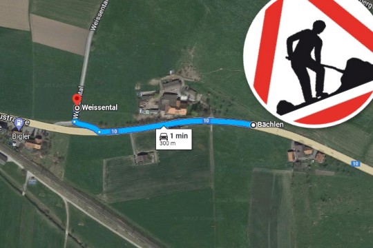 Zäziwil Verlngerung des Trottoirs22