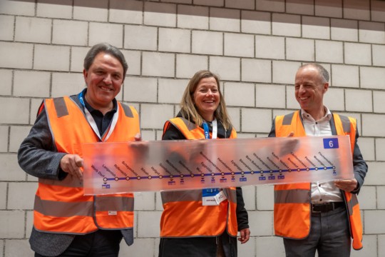 Stabsuebergabe Blaues Tram