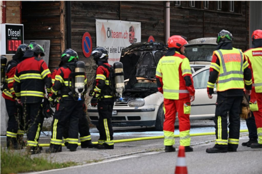 Fahrzeugbrand Konolfingen 3