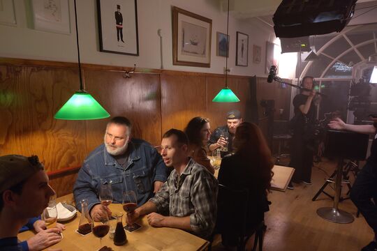 Koni Baumgartner beim Dreh 38