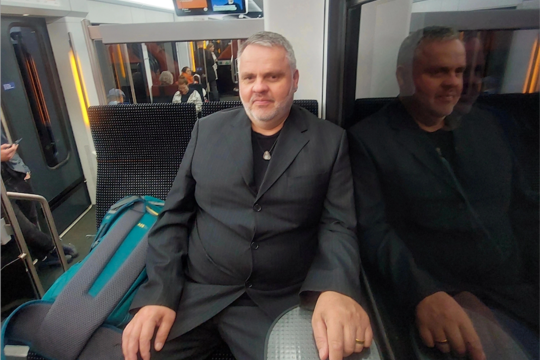 Koni Baumgartner unterwegs nach Bern