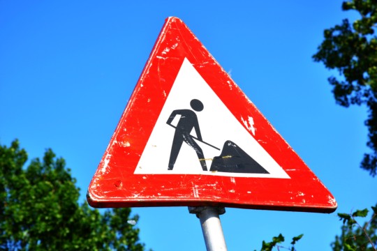 Baustelle lizenzfrei