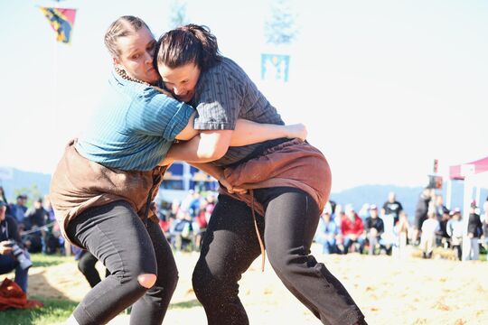 1. Gang Foulk (links) gegen Gäumann - Foulk gewinnt