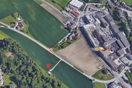 Unfallstelle Deisswil