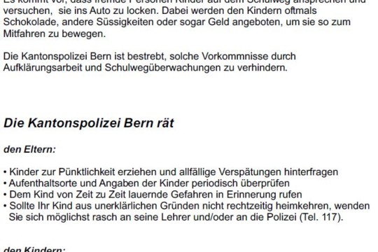 police Ratschlag