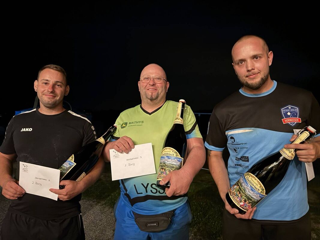 Sieger Kategorie 3 vlnr Oppliger Florian, Sieber Peter, Frey Marco