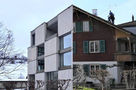 Bild Das Tschaggelar-Haus ist weg &ndash; der Neubau steht