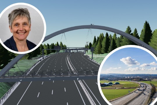 Gegen Autobahnausbau: 