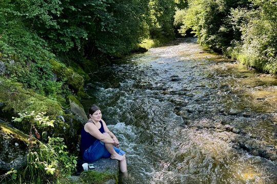 Bild Campingbesitzerin bittet, die Tiere im Bach zu schonen