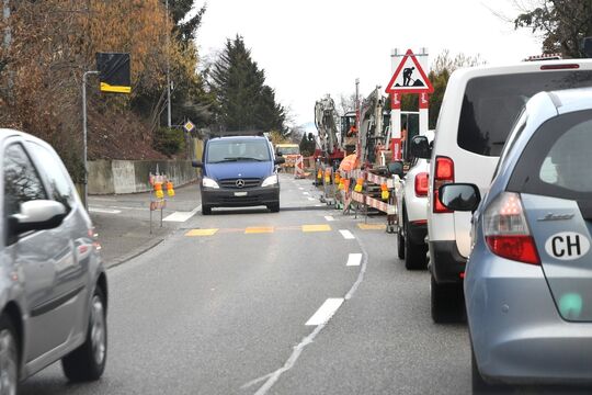 Bild Sanierung des Trottoirs auf der Bernstrasse