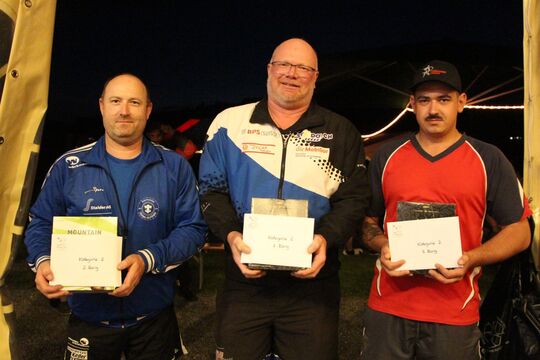 Einzelschägerwertung 2 Stärkeklasse vlnr Lüthi Heinz_Hofer Michael_Strähl Claudio